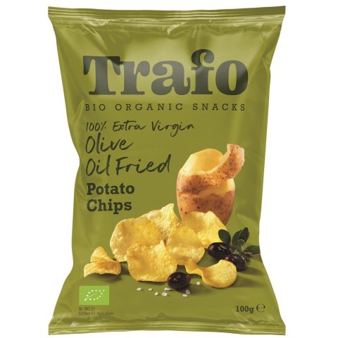 CHIPSY ZIEMNIACZANE SMAŻONE NA OLIWIE Z OLIWEK BIO 100 g - TRAFO TRAFO (chipsy warzywne i ziemniaczne) CHIPSY ZIEMNIACZANE SMAŻONE NA OLIWIE Z OLIWEK BIO 100 g - TRAFO TRAFO (chipsy warzywne i ziemniaczne)