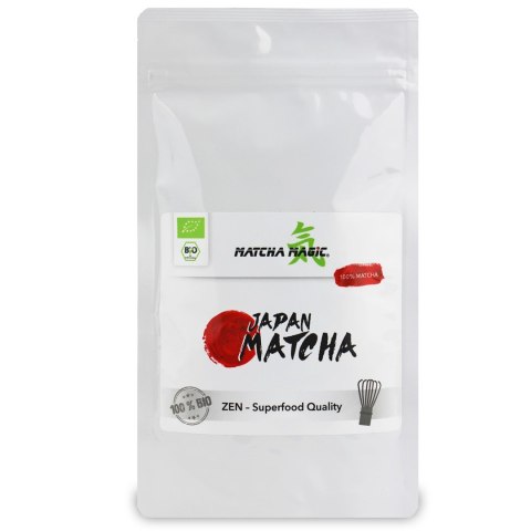 HERBATA ZIELONA MATCHA JAPOŃSKA BIO 100 g - MATCHA MAGIC MATCHA MAGIC (matcha, napój energetyzujący) HERBATA ZIELONA MATCHA JAPOŃSKA BIO 100 g - MATCHA MAGIC MATCHA MAGIC (matcha, napój energetyzujący)