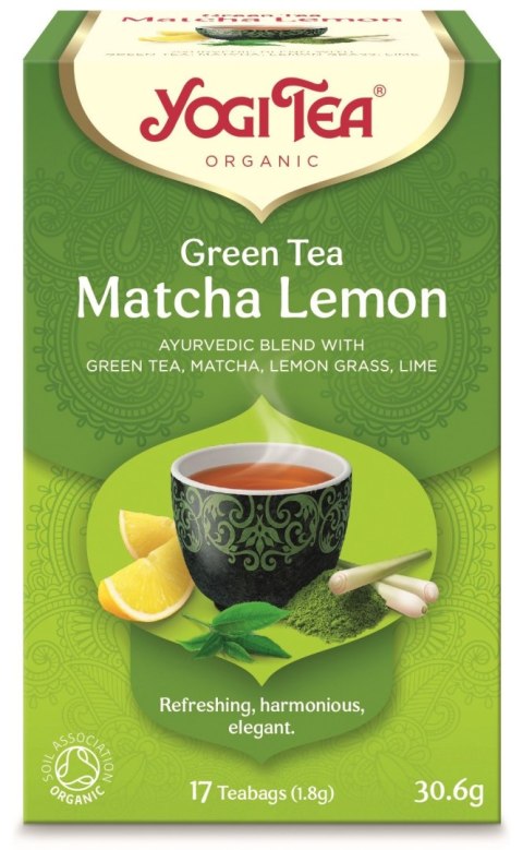 HERBATA ZIELONA Z CYTRYNĄ I MATCHĄ (GREEN TEA MATCHA LEMON) BIO (17 x 1,8 g) 30,6 g - YOGI TEA YOGI TEA (herbaty i herbatki) HERBATA ZIELONA Z CYTRYNĄ I MATCHĄ (GREEN TEA MATCHA LEMON) BIO (17 x 1,8 g) 30,6 g - YOGI TEA YOGI TEA (herbaty i herbatki)