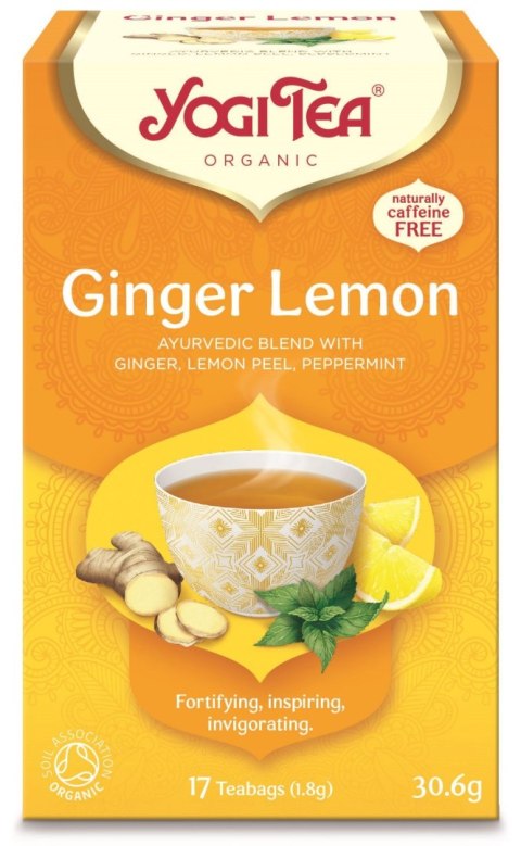 HERBATKA IMBIROWO - CYTRYNOWA (GINGER LEMON) BIO (17 x 1,8 g) 30,6 g - YOGI TEA YOGI TEA (herbaty i herbatki) HERBATKA IMBIROWO - CYTRYNOWA (GINGER LEMON) BIO (17 x 1,8 g) 30,6 g - YOGI TEA YOGI TEA (herbaty i herbatki)