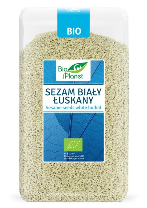 SEZAM BIAŁY ŁUSKANY BIO 1 kg - BIO PLANET BIO PLANET - seria NIEBIESKA (ryże, kasze, ziarna) SEZAM BIAŁY ŁUSKANY BIO 1 kg - BIO PLANET BIO PLANET - seria NIEBIESKA (ryże, kasze, ziarna)
