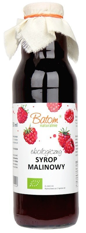 SYROP MALINOWY BIO 750 ml - BATOM BATOM (oleje, soki, sole kąpielowe) SYROP MALINOWY BIO 750 ml - BATOM BATOM (oleje, soki, sole kąpielowe)