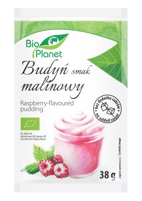 BUDYŃ O SMAKU MALINOWYM Z MALINAMI BIO 38 g - BIO PLANET BIO PLANET - seria INNE BUDYŃ O SMAKU MALINOWYM Z MALINAMI BIO 38 g - BIO PLANET BIO PLANET - seria INNE