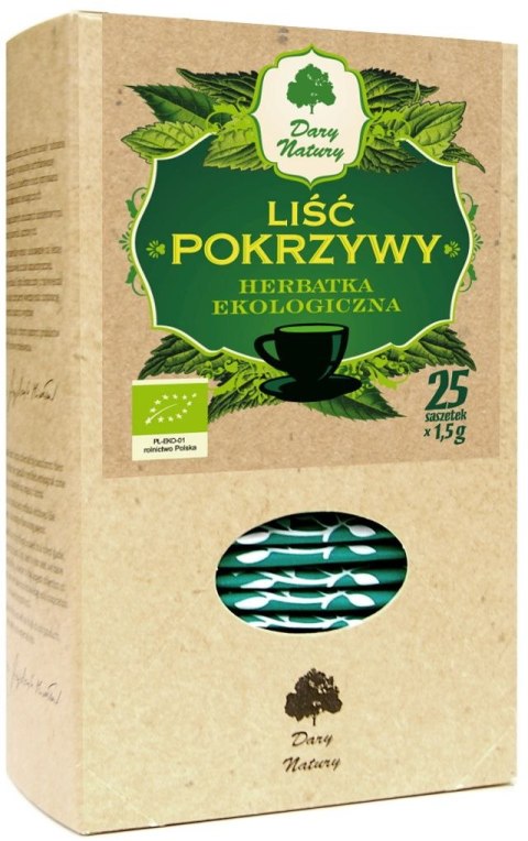 HERBATKA LIŚĆ POKRZYWY BIO (25 x 1,5 g) 37,5 g - DARY NATURY DARY NATURY - herbatki HERBATKA LIŚĆ POKRZYWY BIO (25 x 1,5 g) 37,5 g - DARY NATURY DARY NATURY - herbatki