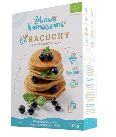 MIESZANKA NA RACUCHY Z MĄKĄ KOKOSOWĄ BEZGLUTENOWA BIO 210 g - ZDROWO NAMIESZANE ZDROWO NAMIESZANE (mieszanki do wypieków) MIESZANKA NA RACUCHY Z MĄKĄ KOKOSOWĄ BEZGLUTENOWA BIO 210 g - ZDROWO NAMIESZANE ZDROWO NAMIESZANE (mieszanki do wypieków)