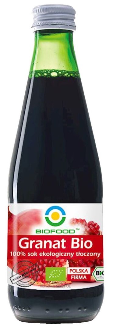 SOK Z GRANATU NFC BEZGLUTENOWY BIO 300 ml - BIO FOOD BIO FOOD (soki, przetwory, octy, olej kokosowy) SOK Z GRANATU NFC BEZGLUTENOWY BIO 300 ml - BIO FOOD BIO FOOD (soki, przetwory, octy, olej kokosowy)