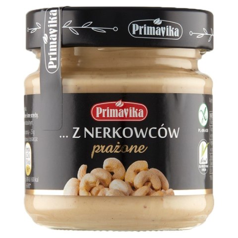 KREM Z PRAŻONYCH ORZECHÓW NERKOWCA BEZGLUTENOWY 185 g - PRIMAVIKA PRIMAVIKA (przetwory i pasty vege) KREM Z PRAŻONYCH ORZECHÓW NERKOWCA BEZGLUTENOWY 185 g - PRIMAVIKA PRIMAVIKA (przetwory i pasty vege)