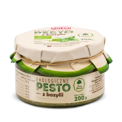 PESTO Z BAZYLII BIO 200 g - DARY NATURY DARY NATURY - inne PESTO Z BAZYLII BIO 200 g - DARY NATURY DARY NATURY - inne