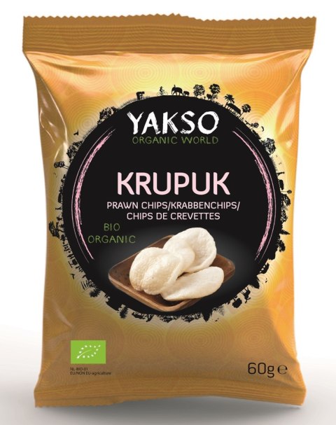 PRAŻYNKI KREWETKOWE (KRUPUK) BIO 60 g - YAKSO YAKSO (sosy sojowe, prażynki) PRAŻYNKI KREWETKOWE (KRUPUK) BIO 60 g - YAKSO YAKSO (sosy sojowe, prażynki)