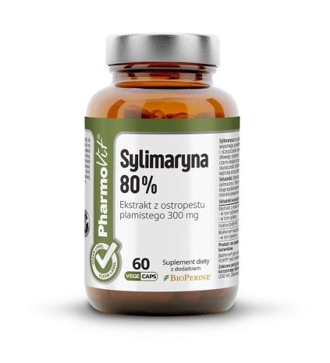 SYLIMARYNA (300 mg) BEZGLUTENOWA 60 KAPSUŁEK - PHARMOVIT (CLEAN LABEL) PHARMOVIT (suplementy diety) SYLIMARYNA (300 mg) BEZGLUTENOWA 60 KAPSUŁEK - PHARMOVIT (CLEAN LABEL) PHARMOVIT (suplementy diety)