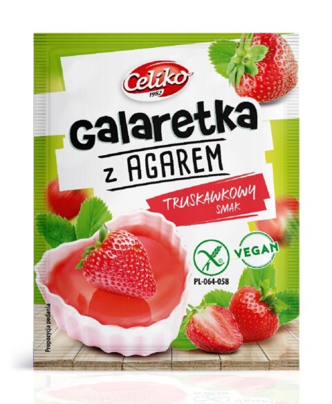 GALARETKA Z AGAREM O SMAKU TRUSKAWKOWYM BEZGLUTENOWA 45 g - CELIKO CELIKO (batony, galaretki, mieszanki do wypieków) GALARETKA Z AGAREM O SMAKU TRUSKAWKOWYM BEZGLUTENOWA 45 g - CELIKO CELIKO (batony, galaretki, mieszanki do wypieków)