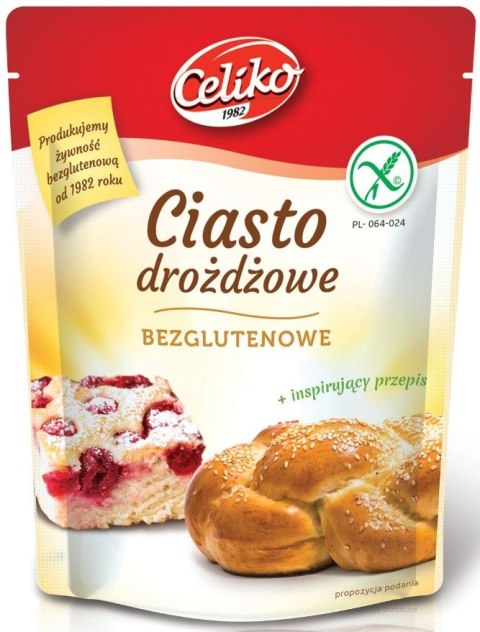 MIESZANKA DO WYPIEKU CIASTA DROŻDŻOWEGO BEZGLUTENOWA 200 g - CELIKO CELIKO (batony, galaretki, mieszanki do wypieków) MIESZANKA DO WYPIEKU CIASTA DROŻDŻOWEGO BEZGLUTENOWA 200 g - CELIKO CELIKO (batony, galaretki, mieszanki do wypieków)
