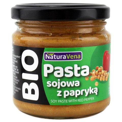 PASTA SOJOWA Z PAPRYKĄ BIO 185 G - NATURAVENA NATURAVENA BIO PASTA SOJOWA Z PAPRYKĄ BIO 185 G - NATURAVENA NATURAVENA BIO