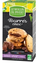 CIASTKA Z DROPSAMI CZEKOLADOWYMI BIO 150 g - LE MOULIN DU PIVERT LE MOULIN DU PIVERT (ciastka, ciasteczka)