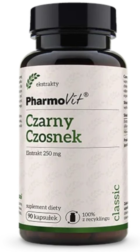 CZARNY CZOSNEK EKSTRAKT (250 mg) BEZGLUTENOWY 90 KAPSUŁEK - PHARMOVIT (CLASSIC) PHARMOVIT (suplementy diety) CZARNY CZOSNEK EKSTRAKT (250 mg) BEZGLUTENOWY 90 KAPSUŁEK - PHARMOVIT (CLASSIC) PHARMOVIT (suplementy diety)