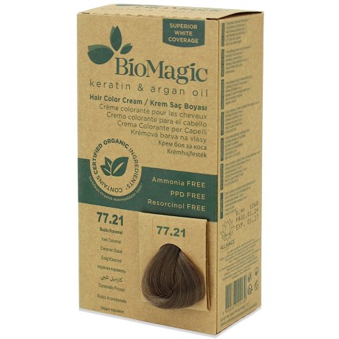 FARBA DO WŁOSÓW MROŻONY KARMEL (77.21) 250 g - BIOMAGIC BIOMAGIC (farby do włosów) FARBA DO WŁOSÓW MROŻONY KARMEL (77.21) 250 g - BIOMAGIC BIOMAGIC (farby do włosów)