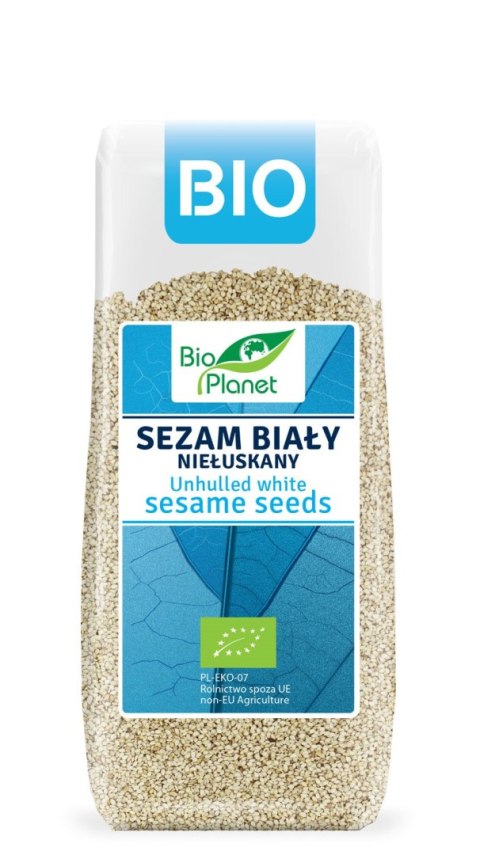 SEZAM BIAŁY NIEŁUSKANY BIO 200 g - BIO PLANET BIO PLANET - seria NIEBIESKA (ryże, kasze, ziarna) SEZAM BIAŁY NIEŁUSKANY BIO 200 g - BIO PLANET BIO PLANET - seria NIEBIESKA (ryże, kasze, ziarna)