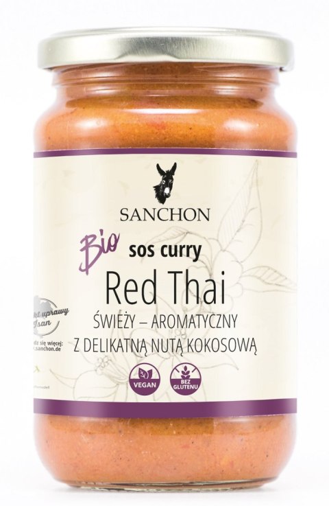SOS CURRY RED THAI BEZGLUTENOWY BIO 340 g - SANCHON SANCHON (sosy, przyprawy w płynie) SOS CURRY RED THAI BEZGLUTENOWY BIO 340 g - SANCHON SANCHON (sosy, przyprawy w płynie)