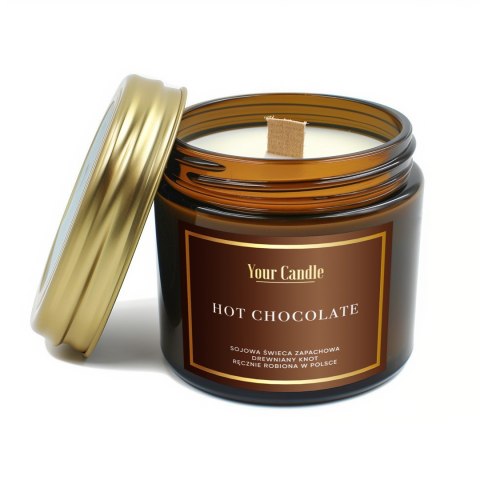 ŚWIECA SOJOWA ZAPACHOWA Z DREWNIANYM KNOTEM HOT CHOCOLATE 120 ml - YOUR CANDLE YOUR CANDLE (świece, olejki eteryczne) ŚWIECA SOJOWA ZAPACHOWA Z DREWNIANYM KNOTEM HOT CHOCOLATE 120 ml - YOUR CANDLE YOUR CANDLE (świece, olejki eteryczne)