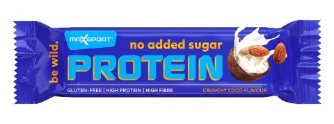 BATON PROTEINOWY KOKOSOWO - MIGDAŁOWY W MLECZNEJ CZEKOLADZIE BEZ DODATKU CUKRÓW BEZGLUTENOWY 40 g - MAXSPORT MAXSPORT (batony, kremy, makarony) BATON PROTEINOWY KOKOSOWO - MIGDAŁOWY W MLECZNEJ CZEKOLADZIE BEZ DODATKU CUKRÓW BEZGLUTENOWY 40 g - MAXSPORT MAXSPORT (batony, kremy, makarony)