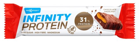 BATON PROTEINOWY Z KARMELEM I ORZECHAMI LASKOWYMI W MLECZNEJ CZEKOLADZIE BEZGLUTENOWY 55 g - MAXSPORT MAXSPORT (batony, kremy, makarony) BATON PROTEINOWY Z KARMELEM I ORZECHAMI LASKOWYMI W MLECZNEJ CZEKOLADZIE BEZGLUTENOWY 55 g - MAXSPORT MAXSPORT (batony, kremy, makarony)