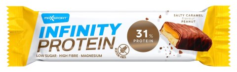 BATON PROTEINOWY Z KARMELEM I ORZESZKAMI ZIEMNYMI W MLECZNEJ CZEKOLADZIE BEZGLUTENOWY 55 g - MAXSPORT MAXSPORT (batony, kremy, makarony) BATON PROTEINOWY Z KARMELEM I ORZESZKAMI ZIEMNYMI W MLECZNEJ CZEKOLADZIE BEZGLUTENOWY 55 g - MAXSPORT MAXSPORT (batony, kremy, makarony)