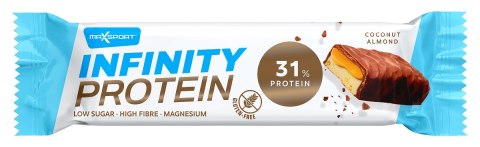 BATON PROTEINOWY Z KARMELEM, KOKOSEM I MIGDAŁAMI W MLECZNEJ CZEKOLADZIE BEZGLUTENOWY 55 g - MAXSPORT MAXSPORT (batony, kremy, makarony) BATON PROTEINOWY Z KARMELEM, KOKOSEM I MIGDAŁAMI W MLECZNEJ CZEKOLADZIE BEZGLUTENOWY 55 g - MAXSPORT MAXSPORT (batony, kremy, makarony)