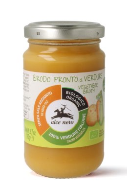 BULION WARZYWNY BEZ DODATKU CUKRÓW BEZGLUTENOWY OD 4 MIESIĄCA BIO 190 g - ALCE NERO ALCE NERO (włoskie produkty)