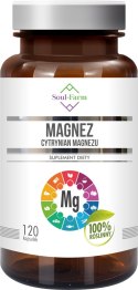 CYTRYNIAN MAGNEZU (650 mg) 120 KAPSUŁEK - SOUL FARM SOUL FARM (witaminy i ekstrakty)