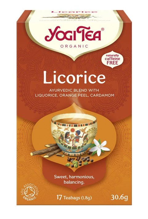 HERBATKA Z LUKRECJĄ (LICORICE) BIO (17 x 1,8 g) 30,6 g - YOGI TEA YOGI TEA (herbaty i herbatki) HERBATKA Z LUKRECJĄ (LICORICE) BIO (17 x 1,8 g) 30,6 g - YOGI TEA YOGI TEA (herbaty i herbatki)