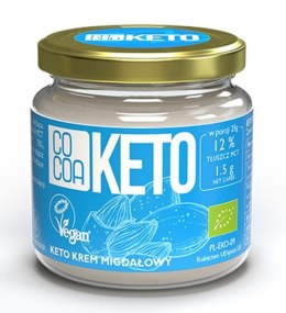 KREM MIGDAŁOWY Z OLEJEM MCT BEZ DODATKU CUKRÓW KETO BIO 200 g - COCOA COCOA (czekolady i bakalie w surowej czekoladzie)