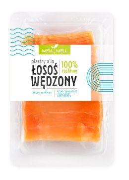 ŁOSOŚ WĘDZONY ROŚLINNY PLASTRY 100 g - WELL WELL WELL WELL (tofu, wędliny roślinne, pasty)