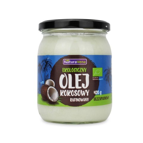 OLEJ KOKOSOWY BEZWONNY BIO 465 ml - NATURAVENA NATURAVENA BIO