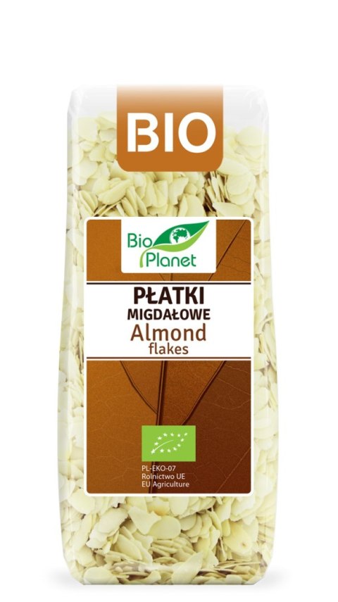 PŁATKI MIGDAŁOWE BIO 100 g - BIO PLANET BIO PLANET - seria BRĄZOWA (orzechy i pestki) PŁATKI MIGDAŁOWE BIO 100 g - BIO PLANET BIO PLANET - seria BRĄZOWA (orzechy i pestki)