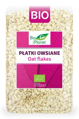 PŁATKI OWSIANE BIO 1 kg - BIO PLANET BIO PLANET - seria RÓŻOWA (płatki, otręby, musli)