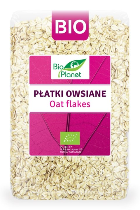 PŁATKI OWSIANE BIO 1 kg - BIO PLANET BIO PLANET - seria RÓŻOWA (płatki, otręby, musli) PŁATKI OWSIANE BIO 1 kg - BIO PLANET BIO PLANET - seria RÓŻOWA (płatki, otręby, musli)