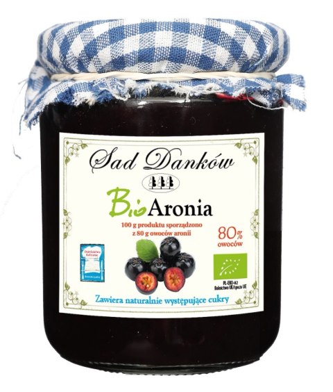 ARONIA 80 % BIO 260 g - SAD DANKÓW SAD DANKÓW (przetwory owocowe) ARONIA 80 % BIO 260 g - SAD DANKÓW SAD DANKÓW (przetwory owocowe)