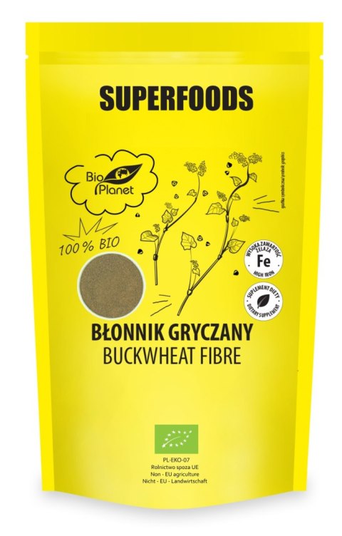 BŁONNIK GRYCZANY BIO 200 g - BIO PLANET BIO PLANET - seria SUPERFOODS BŁONNIK GRYCZANY BIO 200 g - BIO PLANET BIO PLANET - seria SUPERFOODS