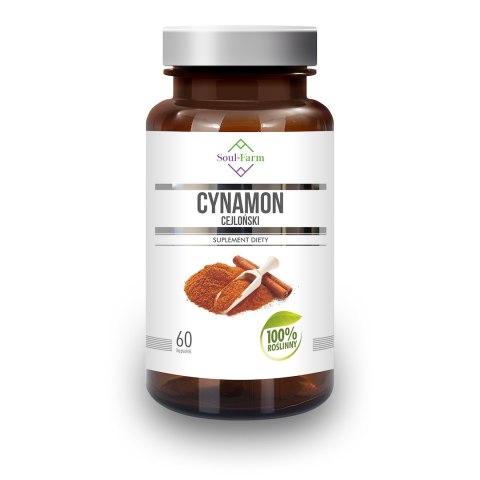 CYNAMON CEJLOŃSKI EKSTRAKT (400 mg) 60 KAPSUŁEK - SOUL FARM SOUL FARM (witaminy i ekstrakty) CYNAMON CEJLOŃSKI EKSTRAKT (400 mg) 60 KAPSUŁEK - SOUL FARM SOUL FARM (witaminy i ekstrakty)