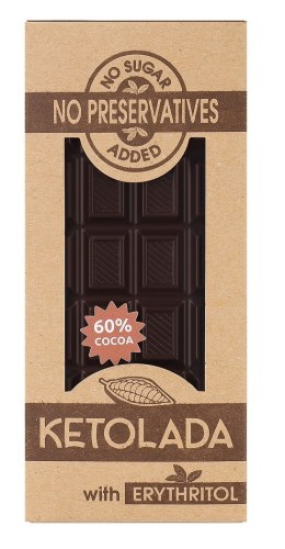 CZEKOLADA KETO BEZ DODATKU CUKRÓW 100 g - KETOLADA KETOLADA (czekolada keto)
