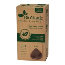 FARBA DO WŁOSÓW BEŻOWY BLOND (7.72) 250 g - BIOMAGIC BIOMAGIC (farby do włosów)