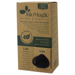 FARBA DO WŁOSÓW INTENSYWNA NIEBIESKA CZERŃ (1.01) 250 g - BIOMAGIC BIOMAGIC (farby do włosów)