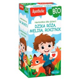 HERBATKA DLA DZIECI - DZIKA RÓŻA I ROKITNIK PO 9 MIESIĄCU BIO (20 x 1,5 g) 30 g - APOTHEKE APOTHEKE (herbatki dla dzieci, dorosłych, błonnik