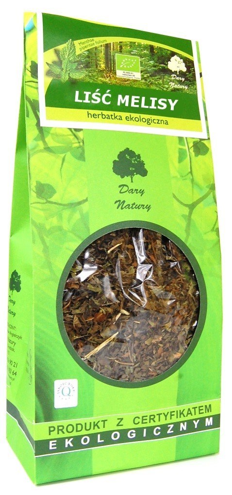 HERBATKA LIŚĆ MELISY BIO 100 g - DARY NATURY DARY NATURY - herbatki HERBATKA LIŚĆ MELISY BIO 100 g - DARY NATURY DARY NATURY - herbatki