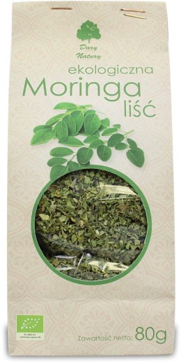 HERBATKA LIŚĆ MORINGI BIO 80 g - DARY NATURY DARY NATURY - herbatki