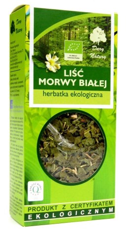 HERBATKA LIŚĆ MORWY BIAŁEJ BIO 50 g - DARY NATURY DARY NATURY - herbatki