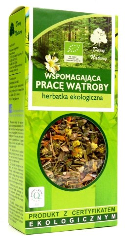 HERBATKA WSPOMAGAJĄCA PRACĘ WĄTROBY BIO 50 g - DARY NATURY DARY NATURY - herbatki