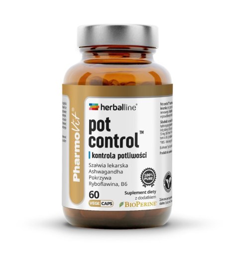 KAPSUŁKI NA KONTROLĘ POTLIWOŚCI (POT CONTROL) BEZGLUTENOWE 60 szt. - PHARMOVIT (HERBALLINE) PHARMOVIT (suplementy diety) KAPSUŁKI NA KONTROLĘ POTLIWOŚCI (POT CONTROL) BEZGLUTENOWE 60 szt. - PHARMOVIT (HERBALLINE) PHARMOVIT (suplementy diety)
