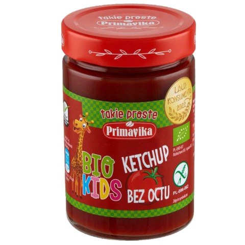 KETCHUP BEZ OCTU DLA DZIECI BEZGLUTENOWY BIO 315 g - PRIMAVIKA (PRIMAECO) (BIO KIDS) PRIMAVIKA (przetwory i pasty vege) KETCHUP BEZ OCTU DLA DZIECI BEZGLUTENOWY BIO 315 g - PRIMAVIKA (PRIMAECO) (BIO KIDS) PRIMAVIKA (przetwory i pasty vege)