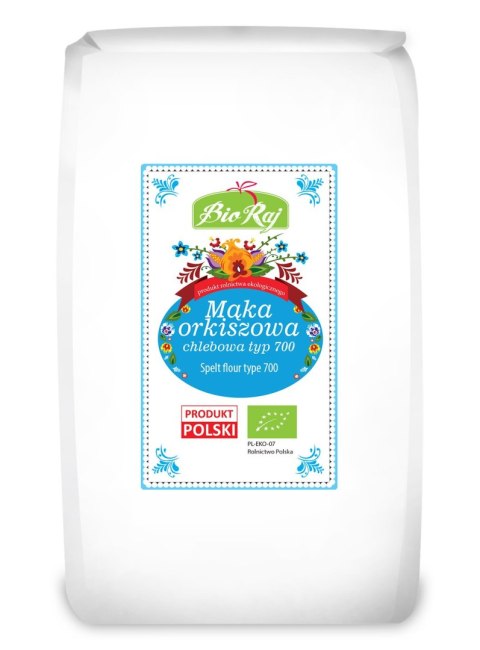 MĄKA ORKISZOWA CHLEBOWA TYP 700 BIO (POLSKA) 1 kg - BIO RAJ BIO RAJ (100 % z Polski) MĄKA ORKISZOWA CHLEBOWA TYP 700 BIO (POLSKA) 1 kg - BIO RAJ BIO RAJ (100 % z Polski)